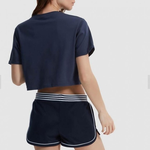 Ellesse Womens Alberta Cropped T-Shirt Navy, Large - Picture 5 of 12